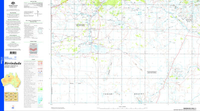 Geoscience Australia Birrindudu SE52 - 11 digital map