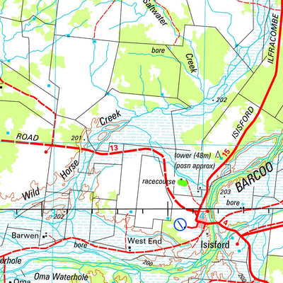 Geoscience Australia Blackall SG55 - 01 digital map