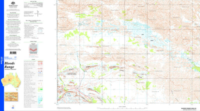 Geoscience Australia Bloods Range SG52 - 03 digital map