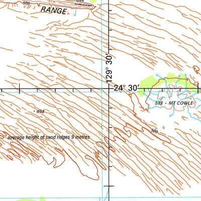 Geoscience Australia Bloods Range SG52 - 03 digital map