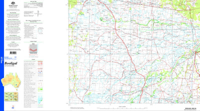 Geoscience Australia Booligal SI55 - 05 digital map