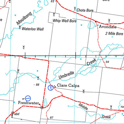 Geoscience Australia Booligal SI55 - 05 digital map