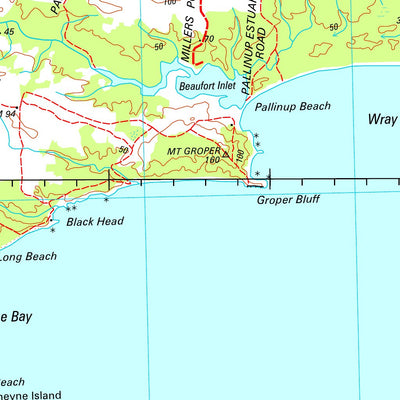 Geoscience Australia Bremer Bay SI50 - 12 digital map