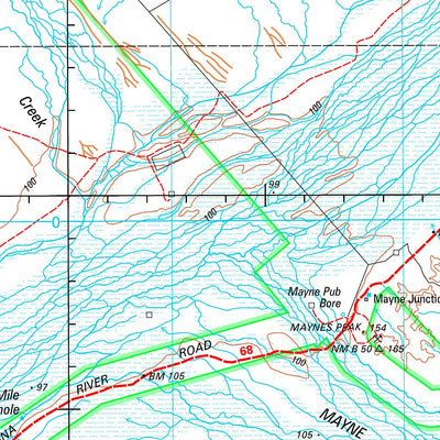 Geoscience Australia Brighton Downs SF54 - 15 digital map