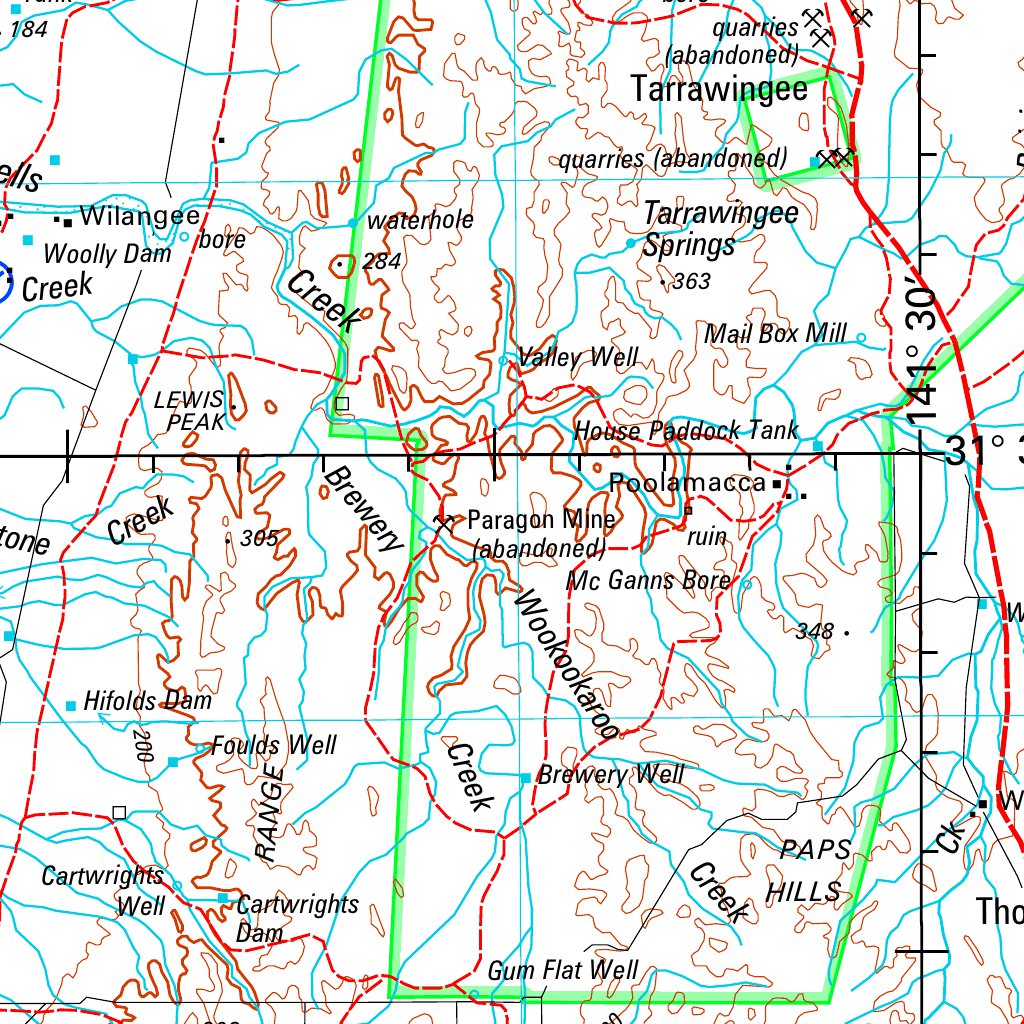 Broken Hill SH54 - 15 Map by Geoscience Australia | Avenza Maps
