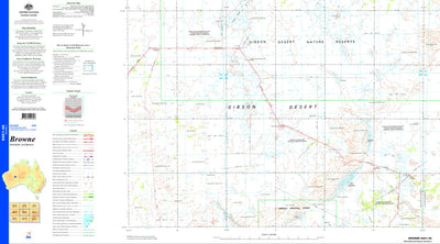 Geoscience Australia Browne SG51 - 08 digital map