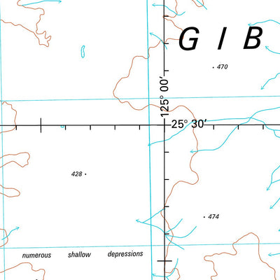 Geoscience Australia Browne SG51 - 08 digital map