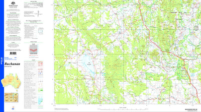 Geoscience Australia Buchanan SF55 - 06 digital map