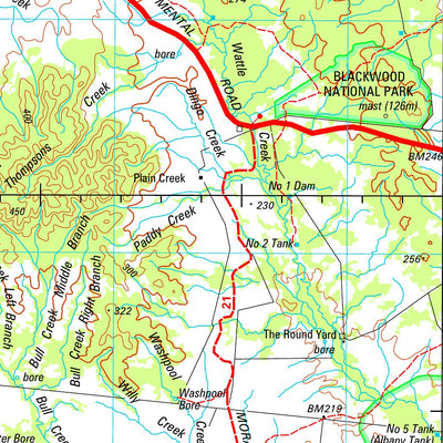 Geoscience Australia Buchanan SF55 - 06 digital map