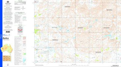 Geoscience Australia Bullen SG51 - 01 digital map