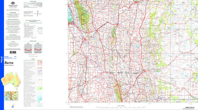 Geoscience Australia Burra SI54 - 05 digital map