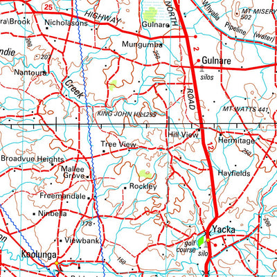 Geoscience Australia Burra SI54 - 05 digital map