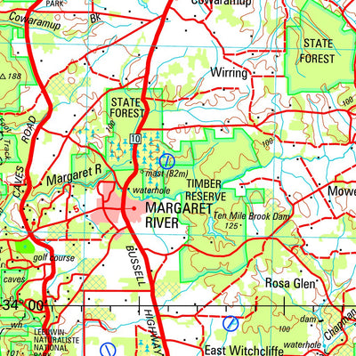 Geoscience Australia Busselton Special SI50 - 05 digital map