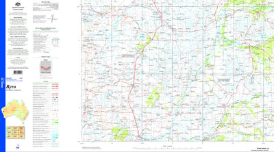 Geoscience Australia Byro SG50 - 10 digital map