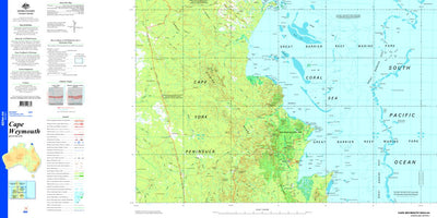 Geoscience Australia Cape Weymouth SD54 - 04 digital map