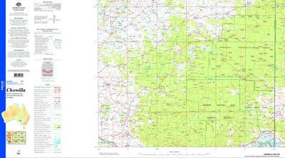 Geoscience Australia Chowilla SI54 - 06 digital map