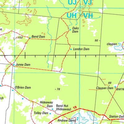 Geoscience Australia Chowilla SI54 - 06 digital map