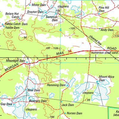 Geoscience Australia Chowilla SI54 - 06 digital map