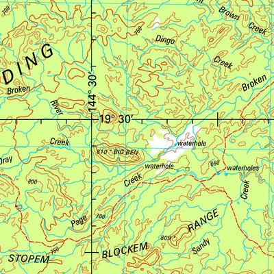 Geoscience Australia Clarke River SE55 - 13 digital map
