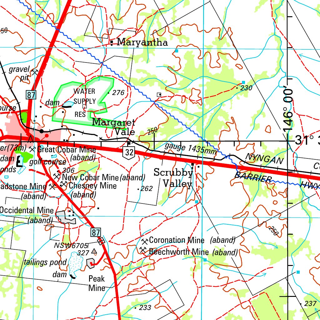 Cobar SH55 - 14 map by Geoscience Australia | Avenza Maps