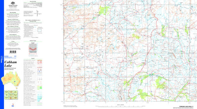 Geoscience Australia Cobham Lake SH54 - 11 digital map