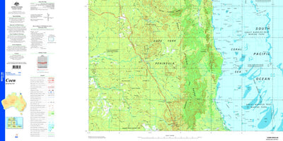 Geoscience Australia Coen SD54 - 08 digital map