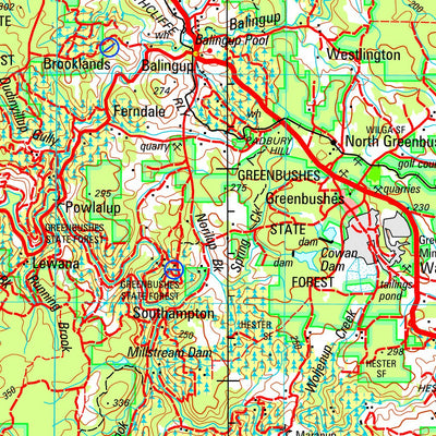 Geoscience Australia Collie SI50 - 06 digital map