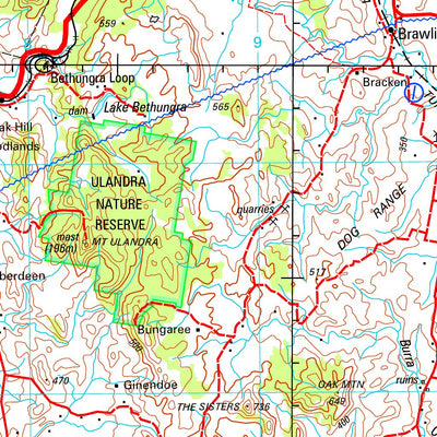 Geoscience Australia Cootamundra SI55 - 11 digital map