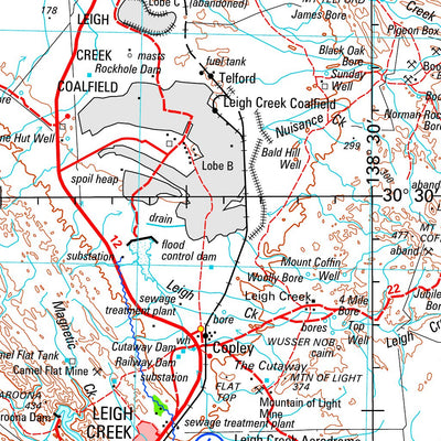 Geoscience Australia Copley SH54 - 09 digital map