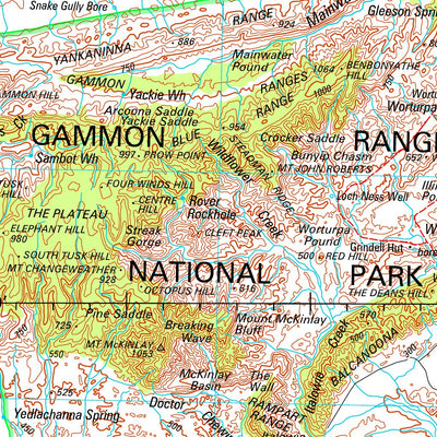 Geoscience Australia Copley SH54 - 09 digital map