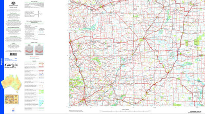 Geoscience Australia Corrigin SI50 - 03 digital map