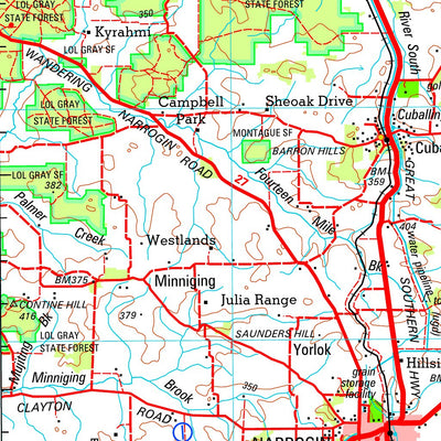 Geoscience Australia Corrigin SI50 - 03 digital map