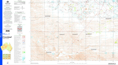 Geoscience Australia Crossland SE51 - 16 digital map