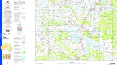 Geoscience Australia Cue SG50 - 15 digital map