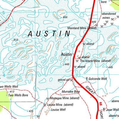 Geoscience Australia Cue SG50 - 15 digital map