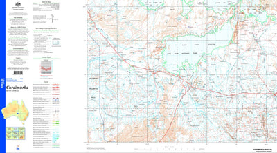 Geoscience Australia Curdimurka SH53 - 08 digital map