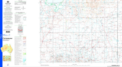 Geoscience Australia Curnamona SH54 - 14 digital map