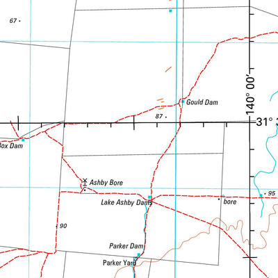 Geoscience Australia Curnamona SH54 - 14 digital map