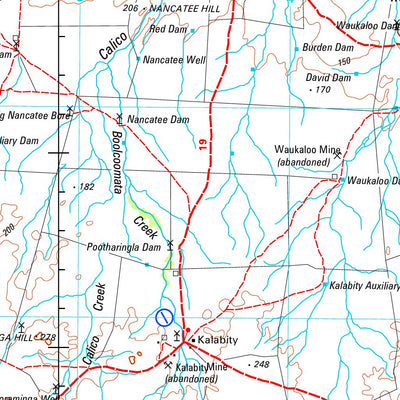 Geoscience Australia Curnamona SH54 - 14 digital map