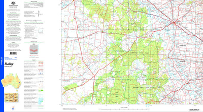 Geoscience Australia Dalby SG56 - 13 digital map