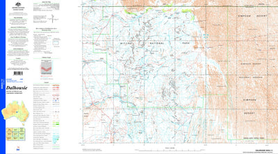 Geoscience Australia Dalhousie SG53 - 11 digital map