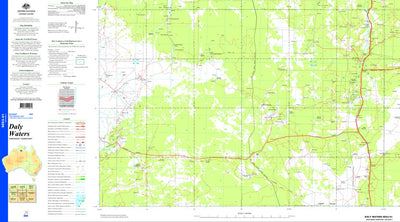 Geoscience Australia Daly Waters SE53 - 01 digital map