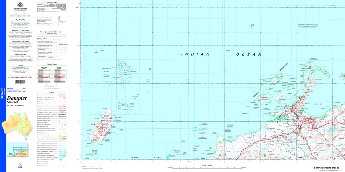 Dampier Special Sf50 02 Map By Geoscience Australia Avenza Maps 7216