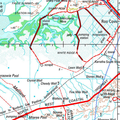Geoscience Australia Dampier Special SF50 - 02 digital map