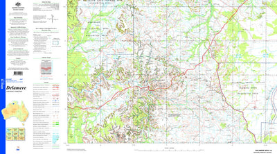 Geoscience Australia Delamere SD52 - 16 digital map