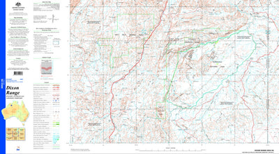 Geoscience Australia Dixon Range SE52 - 06 digital map