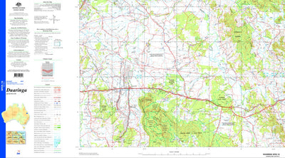 Geoscience Australia Duaringa SF55 - 16 digital map