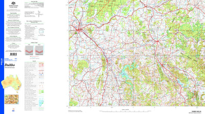 Geoscience Australia Dubbo SI55 - 04 digital map