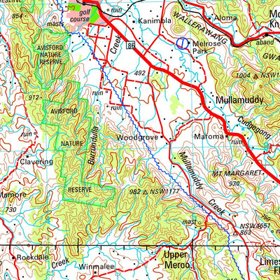 Geoscience Australia Dubbo SI55 - 04 digital map