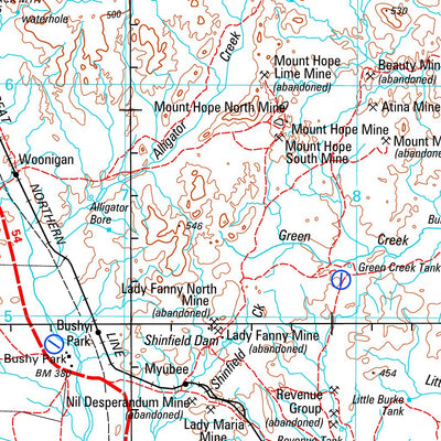 Geoscience Australia Duchess SF54 - 06 digital map